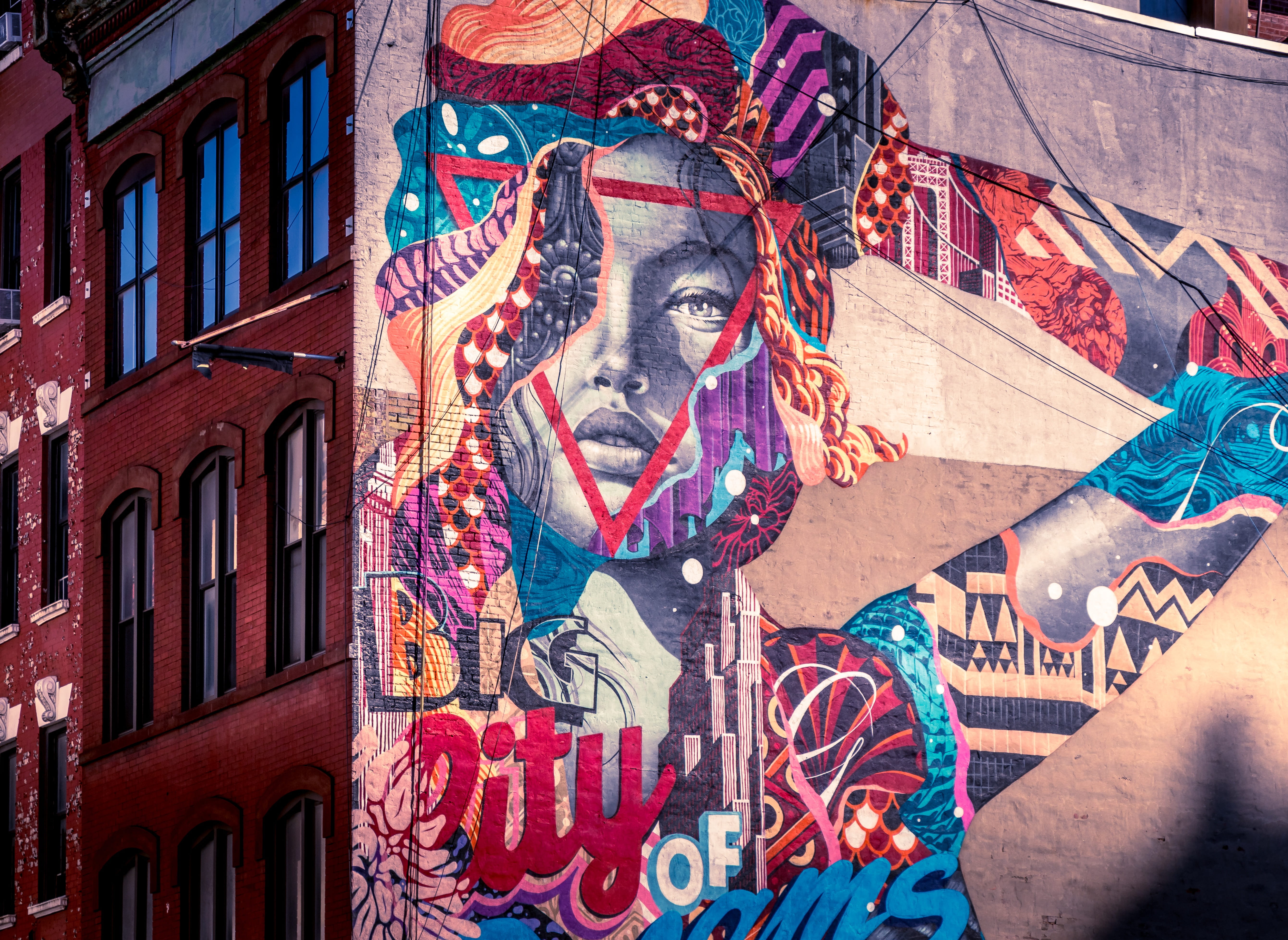 Street art in New York City. Art is always political, reflecting the artist's beliefs about the world.