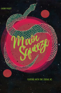 The cover of Main Squeeze, which features shapeshifting snake aliens.