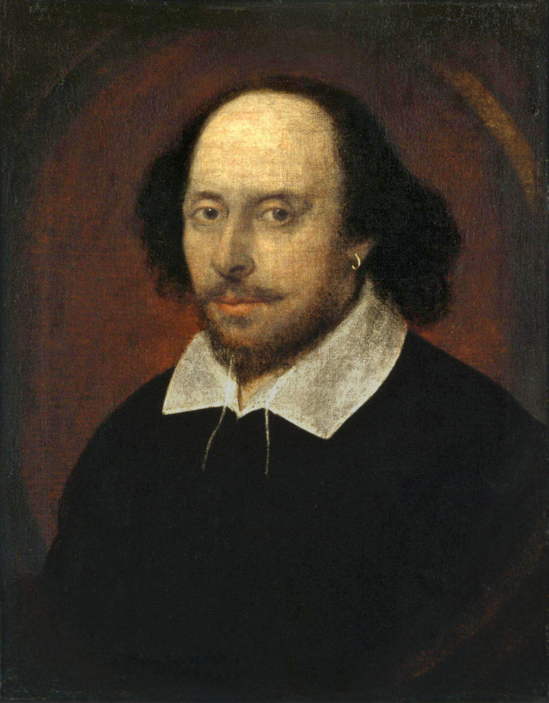 The Chandos portrait is thought to be one of the only portraits of Shakespeare painted from life.