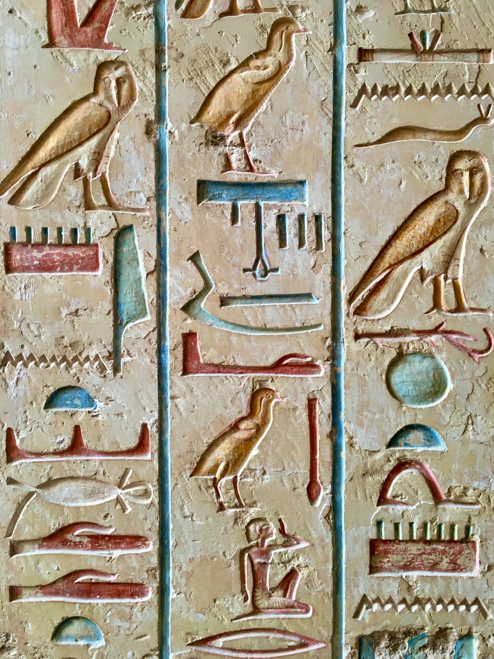 Most early written language, like Egyptian hieroglyphs, were pictograms.